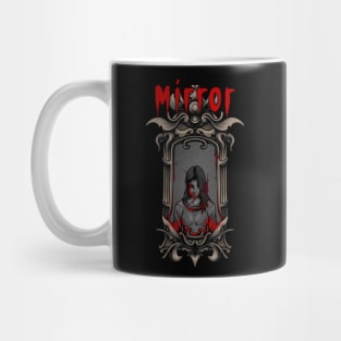 mirror girl ghost Mug